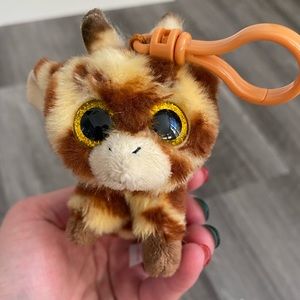 TY Peaches Giraffe key chain